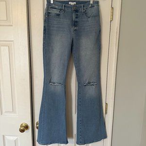 Good American High Waisted Flare Jeans Size 8/29